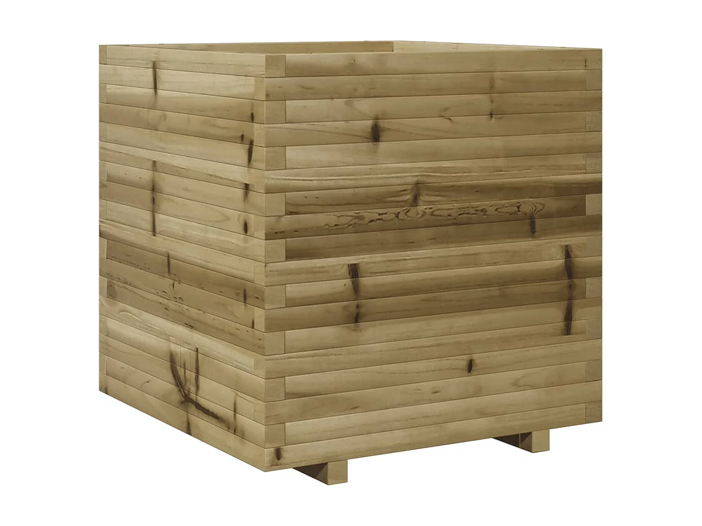 Jardinière 70x70x72 cm bois de pin imprégné