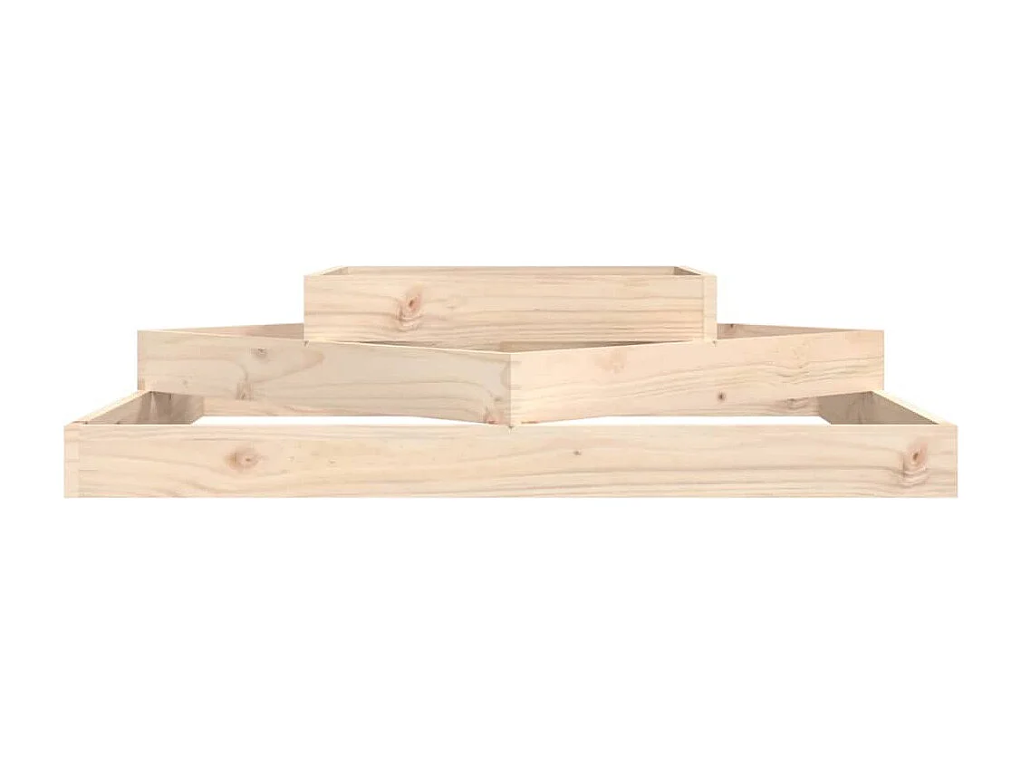 Jardinière 112x112x27 cm Bois massif de pin