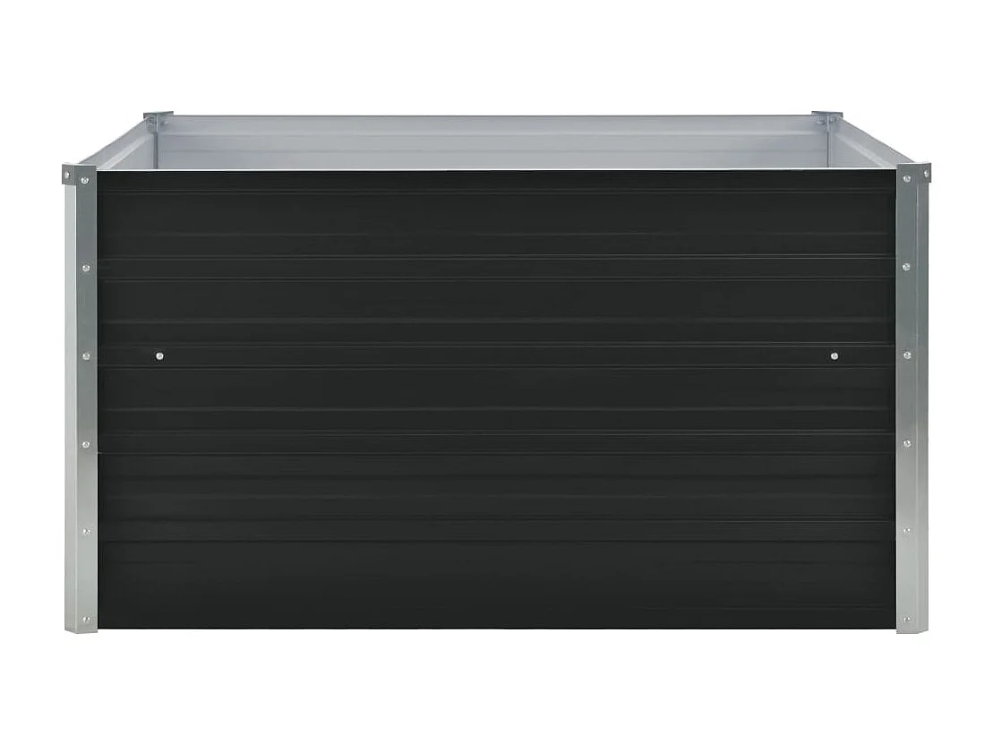 Jardinière 100 x 100 x 45 cm Acier galvanisé Anthracite