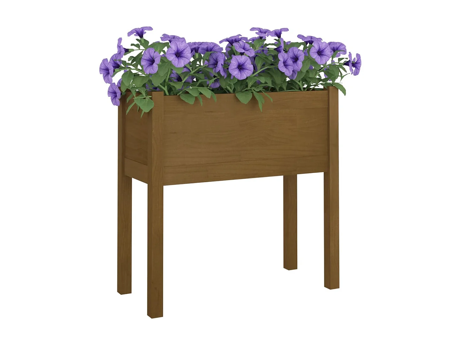 Jardinière Marron miel 70x31x70 cm Bois de pin massif