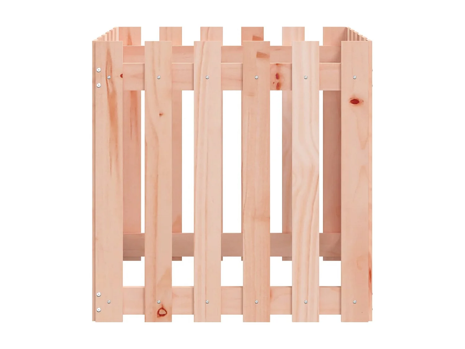 Vaso jardim c/ design cerca 60x60x60 cm madeira douglas maciça