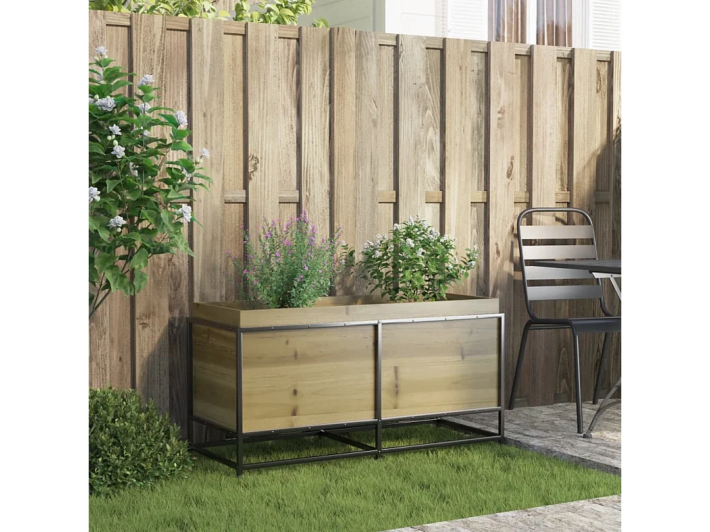 Jardinière 100x40x50 cm bois de pin imprégné