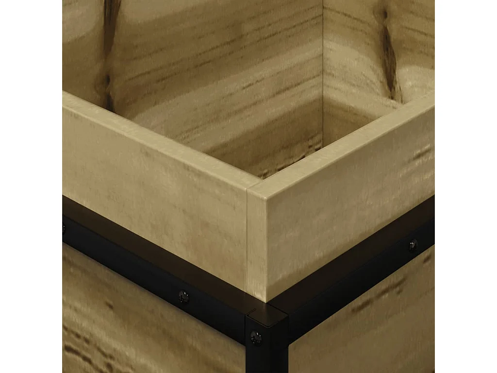 Vaso/floreira de jardim 100x40x50cm madeira de pinho impregnada