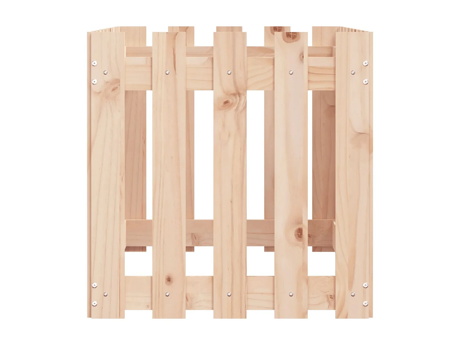 Lit surélevé de jardin design de clôture 100x50x50cm pin massif