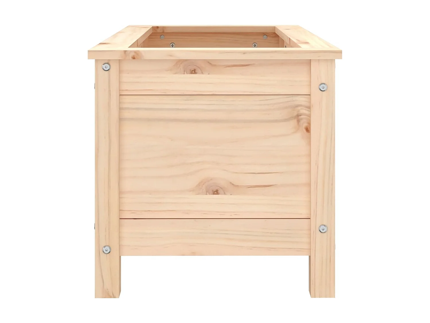 Jardinera madera maciza de pino 82,5x40x39 cm