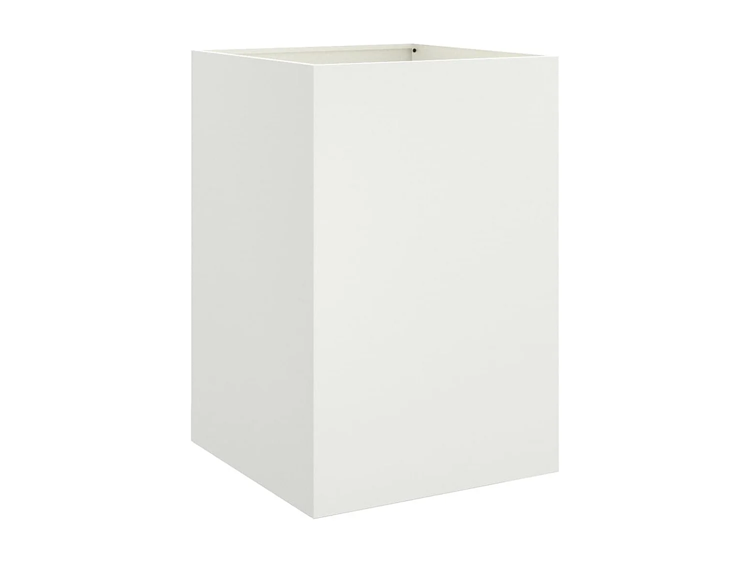 Vaso/floreira 52x48x75 cm aço laminado a frio branco