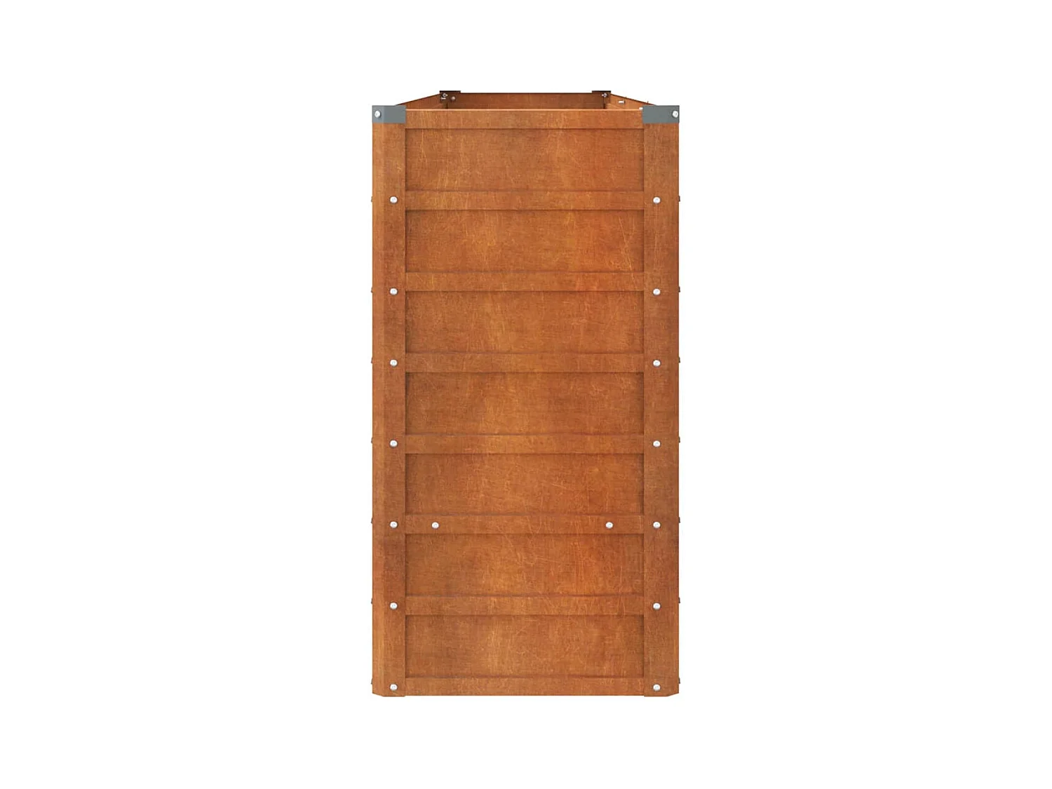 Lit surélevé de jardin rouillé 240x40x77 cm acier corten