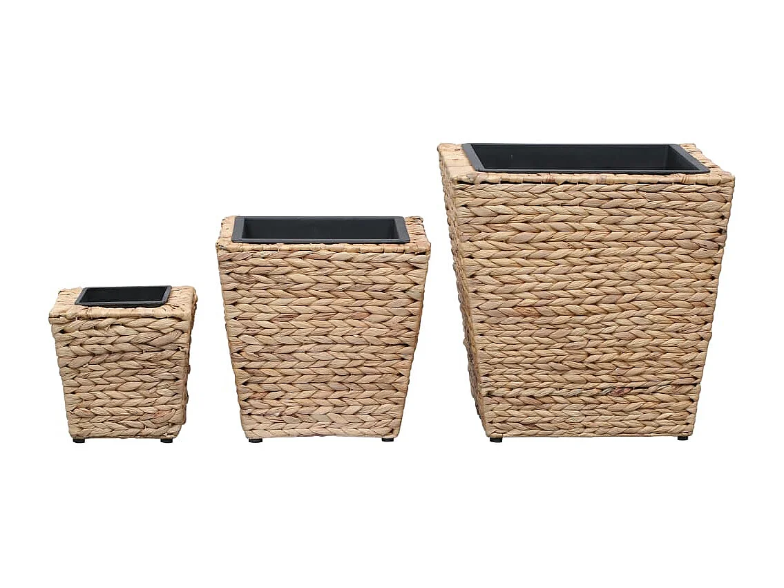 Conjunto de arriates 3 piezas jacinto de agua