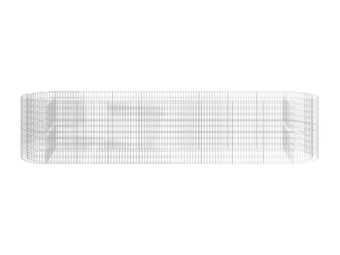 Lit surélevé à gabion Fer galvanisé 500x100x100 cm