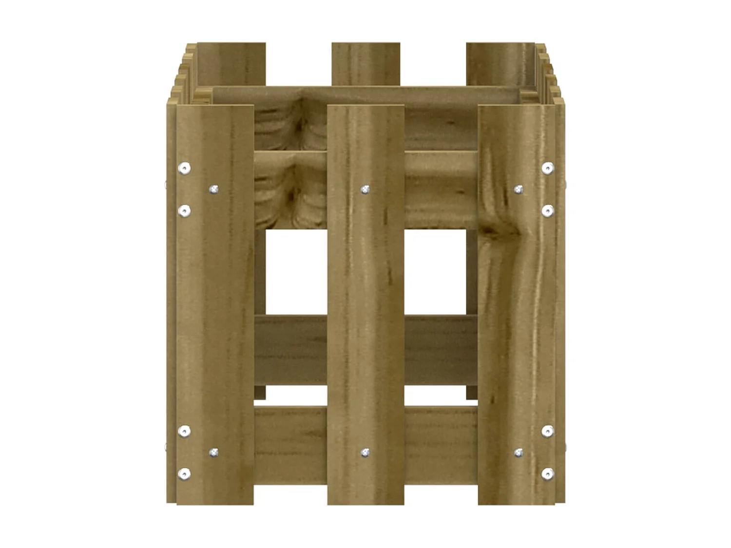 Jardinière avec design de clôture 60x30x30 cm pin imprégné