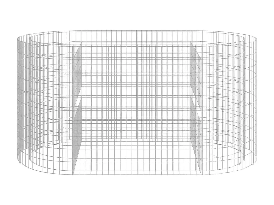 Lit surélevé à gabion Fer galvanisé 200x100x100 cm