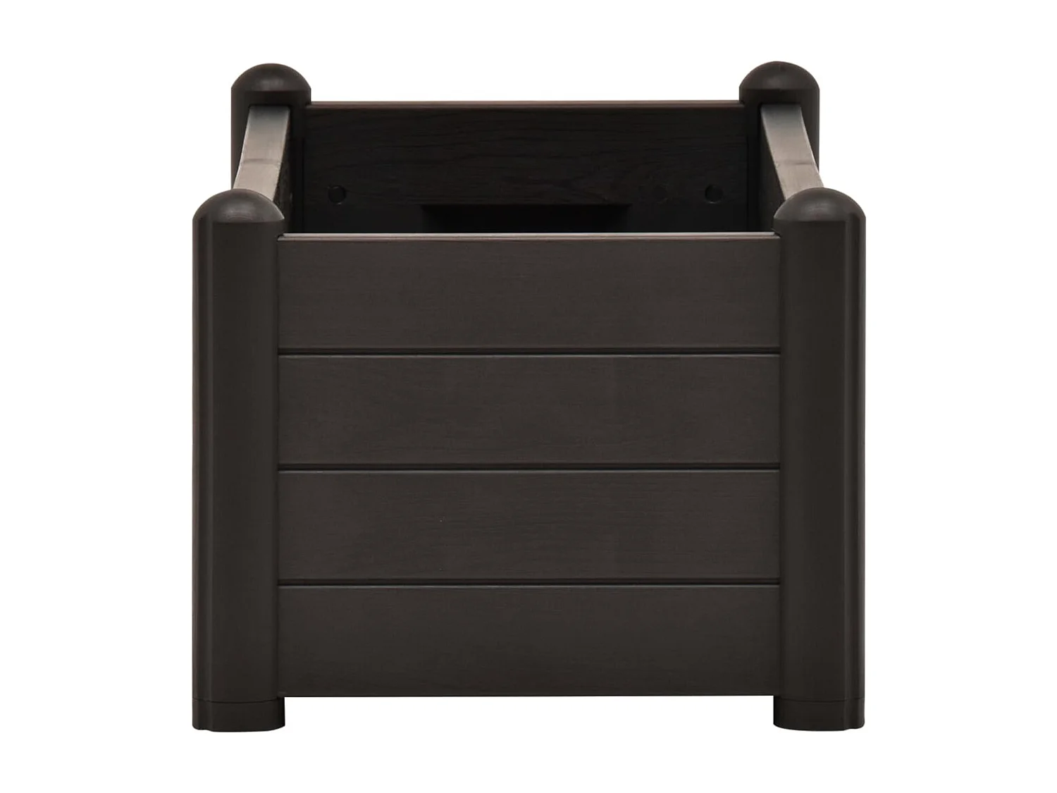 Canteiro elevado para jardim PP 100x43x35 cm antracite