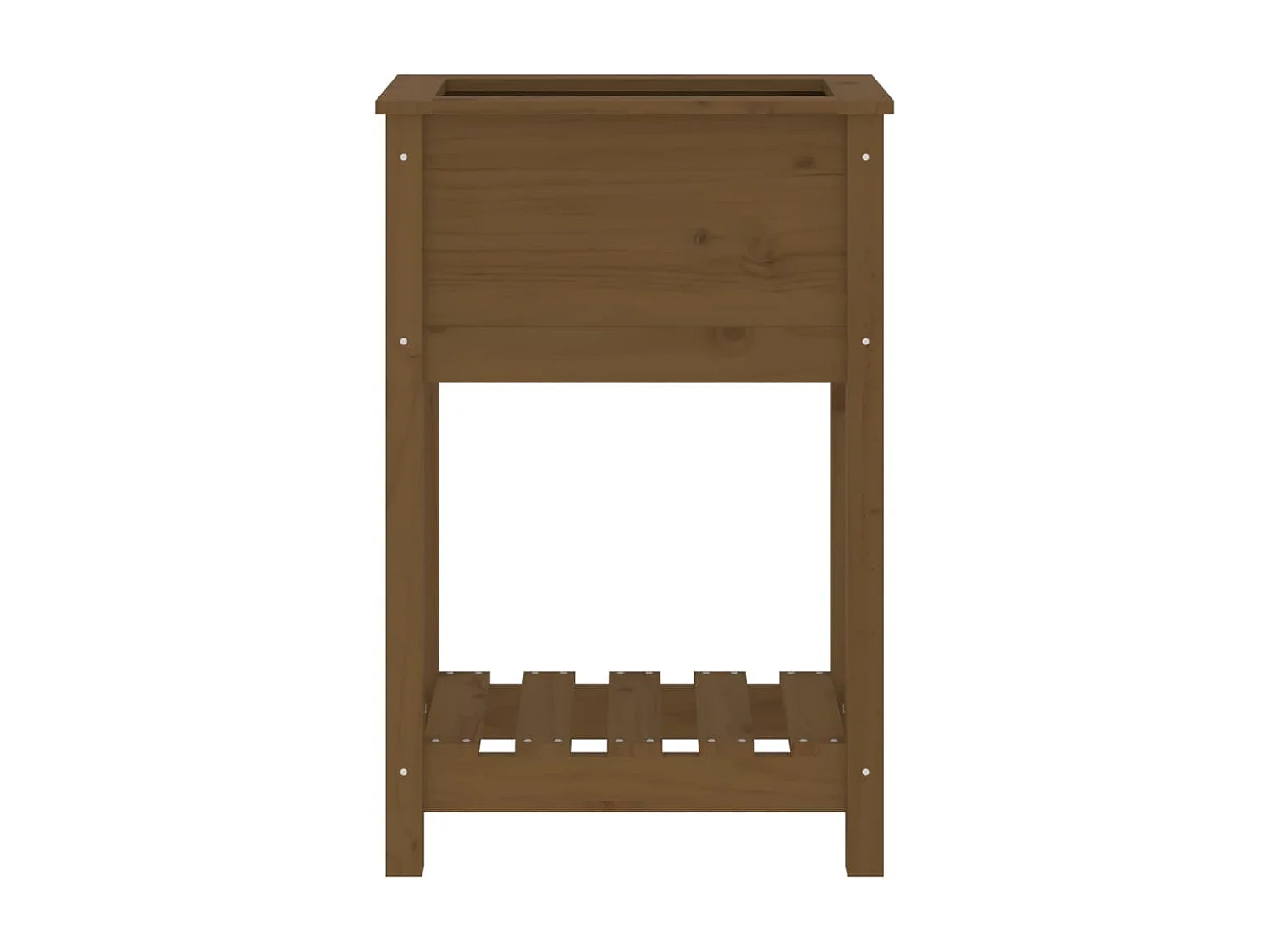 Jardinière avec étagère Marron miel 54x34,5x81 cm Bois de pin