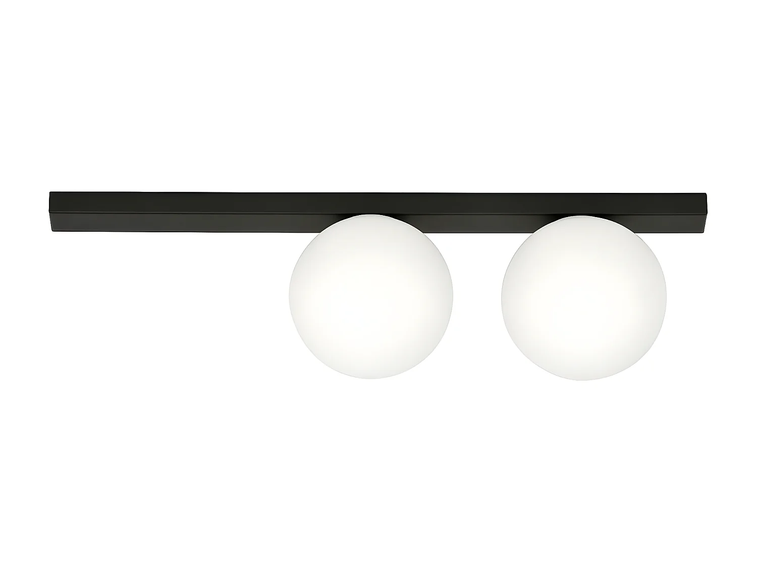Lampada a Soffitto Fit 1, Nero, 60x17x14 cm, Seven Design
