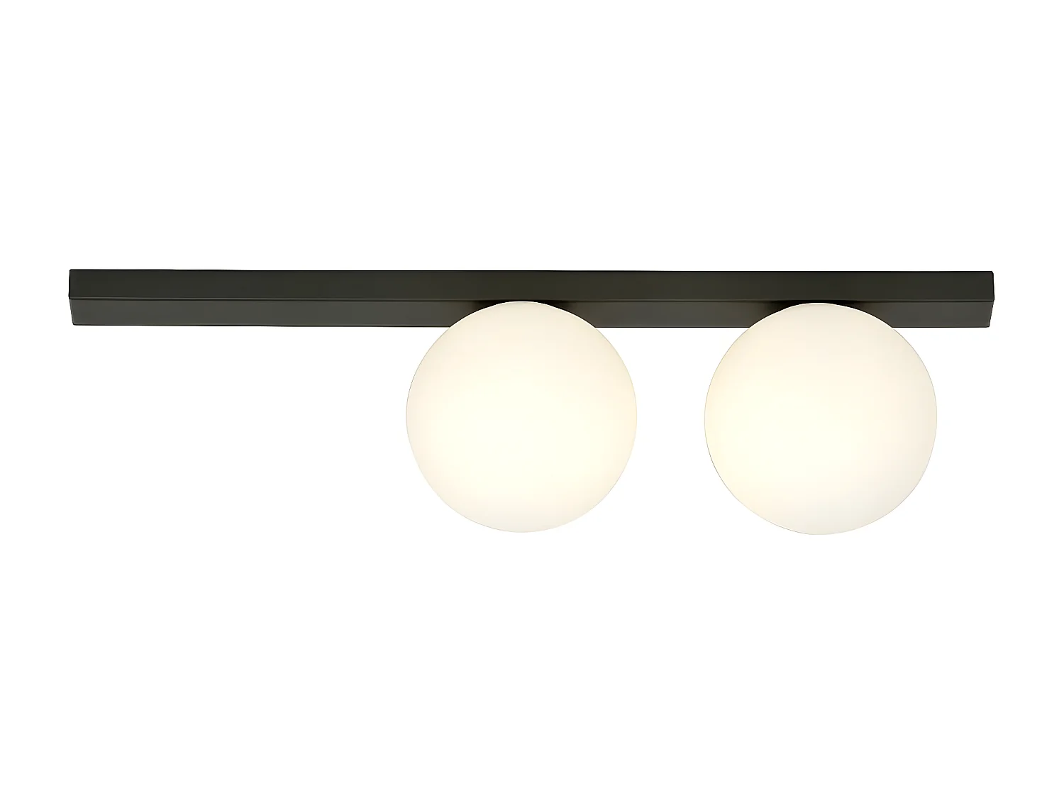 Lampada a Soffitto Fit 1, Nero, 60x17x14 cm, Seven Design