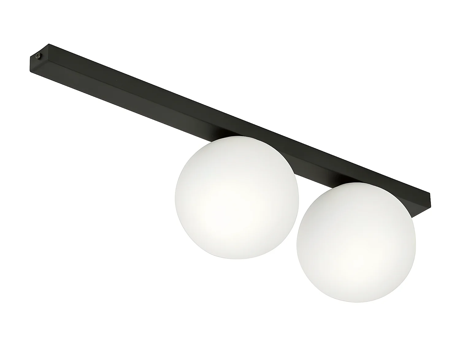 Lampada a Soffitto Fit 1, Nero, 60x17x14 cm, Seven Design