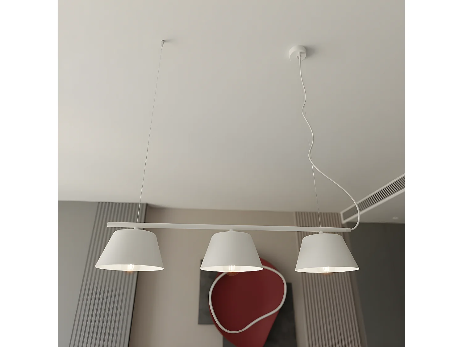 Plafondlamp Conor, Bruin, 26x45x45 cm, EPIKASA