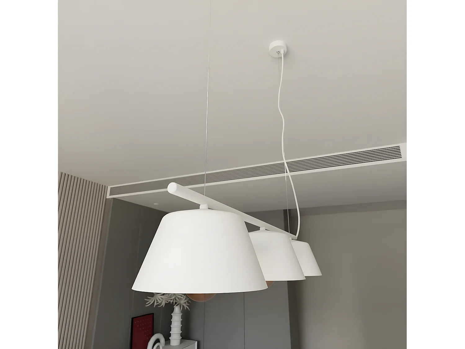 Plafondlamp Conor, Bruin, 26x45x45 cm, EPIKASA