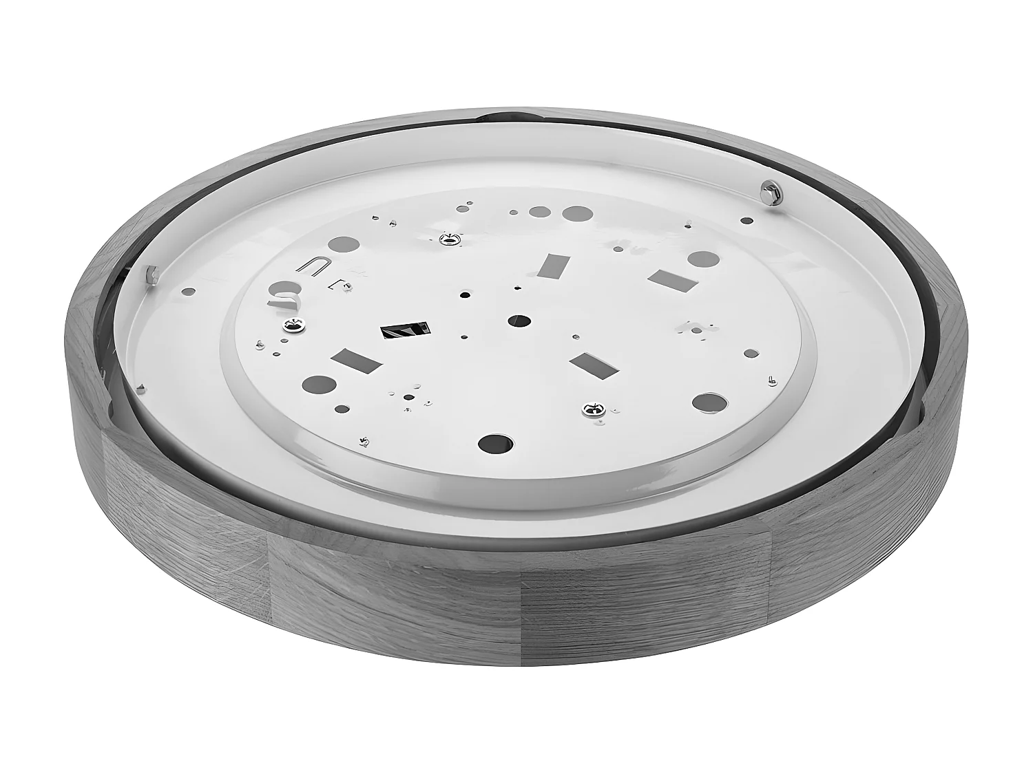 Plafonnier Anello, Marron, 37x37x3 cm, EPIKASA