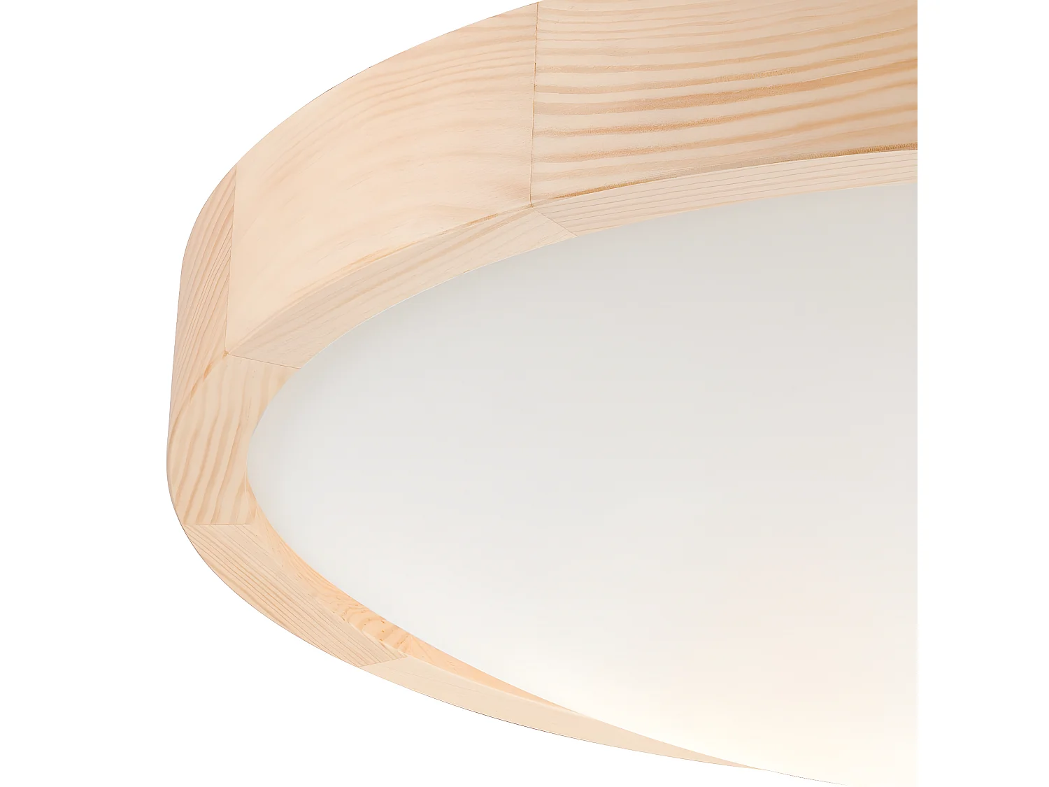 Plafonnier Anello 2, Marron, 37x37x3 cm, Seven Design