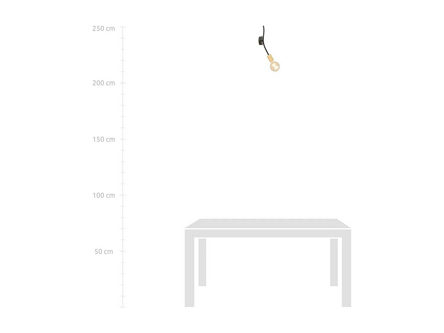 Lampa ścienna Bolt, Czarny, 9x35x9 cm, EPIKASA