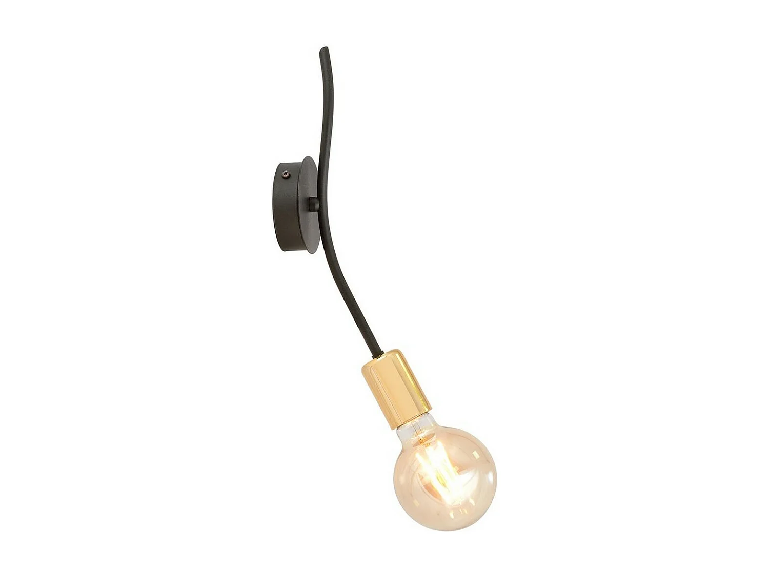 Candeeiro de Parede Bolt, Preto, 9x35x9 cm, EPIKASA