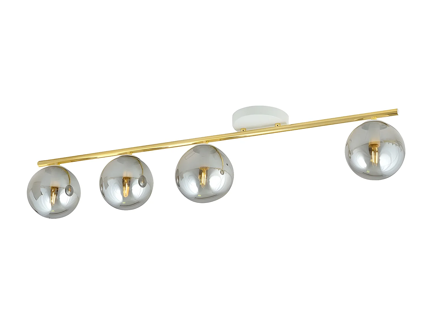 Candeeiro de Teto Monza, Ouro, 100x20x14 cm, EPIKASA