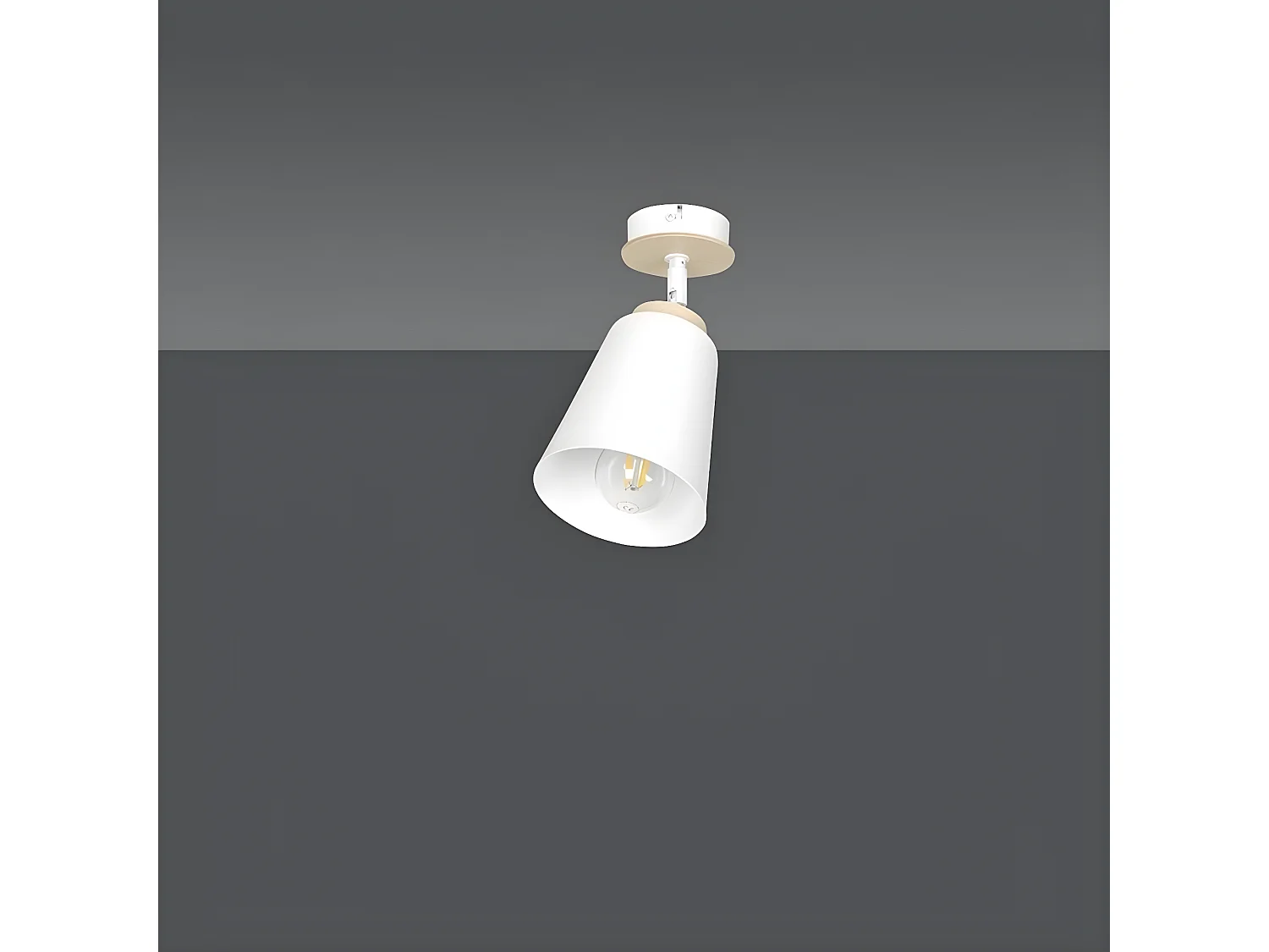 Spot d'Intérieur Atlas, Blanc, 15x30x15 cm, Seven Design