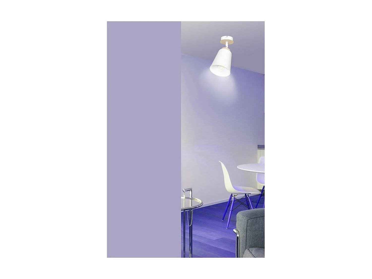 Spot d'Intérieur Atlas, Blanc, 15x30x15 cm, Seven Design