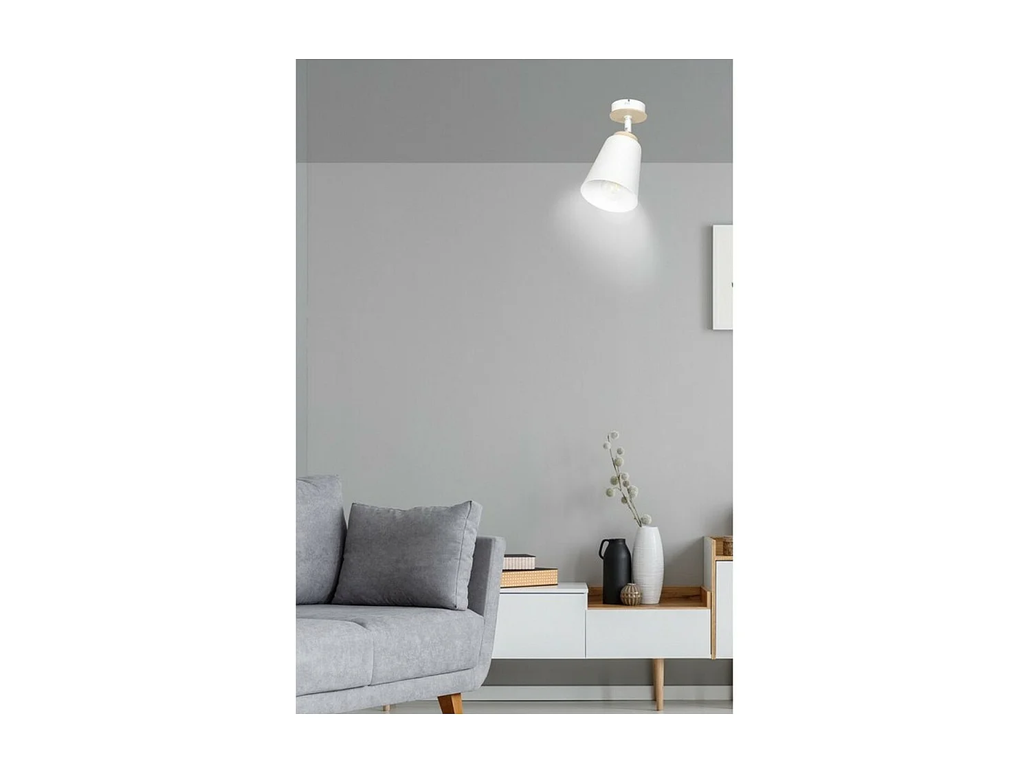 Spot d'Intérieur Atlas, Blanc, 15x30x15 cm, Seven Design