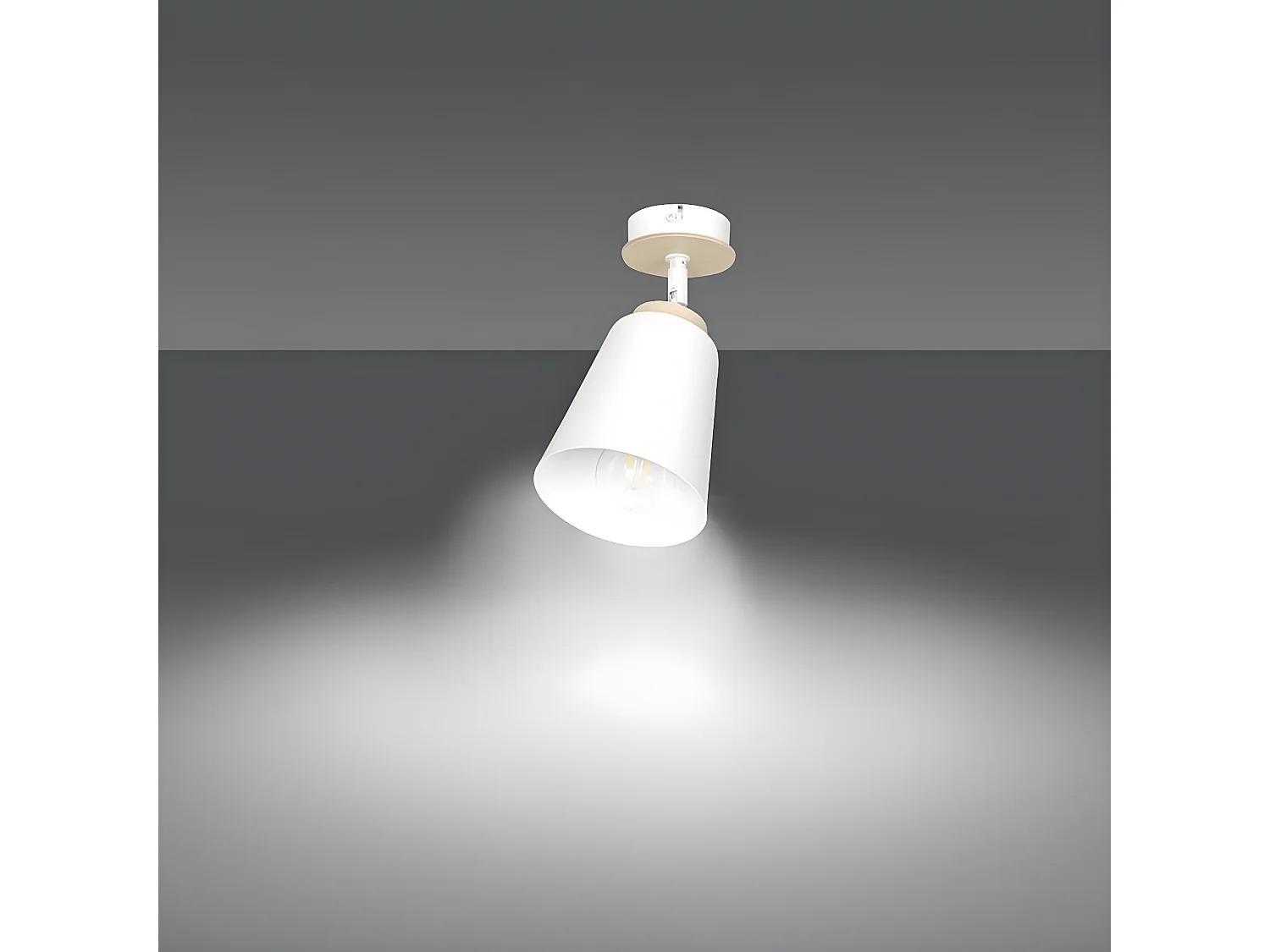 Lampa Punktowa Atlas, Biały, 15x30x15 cm, Seven Design