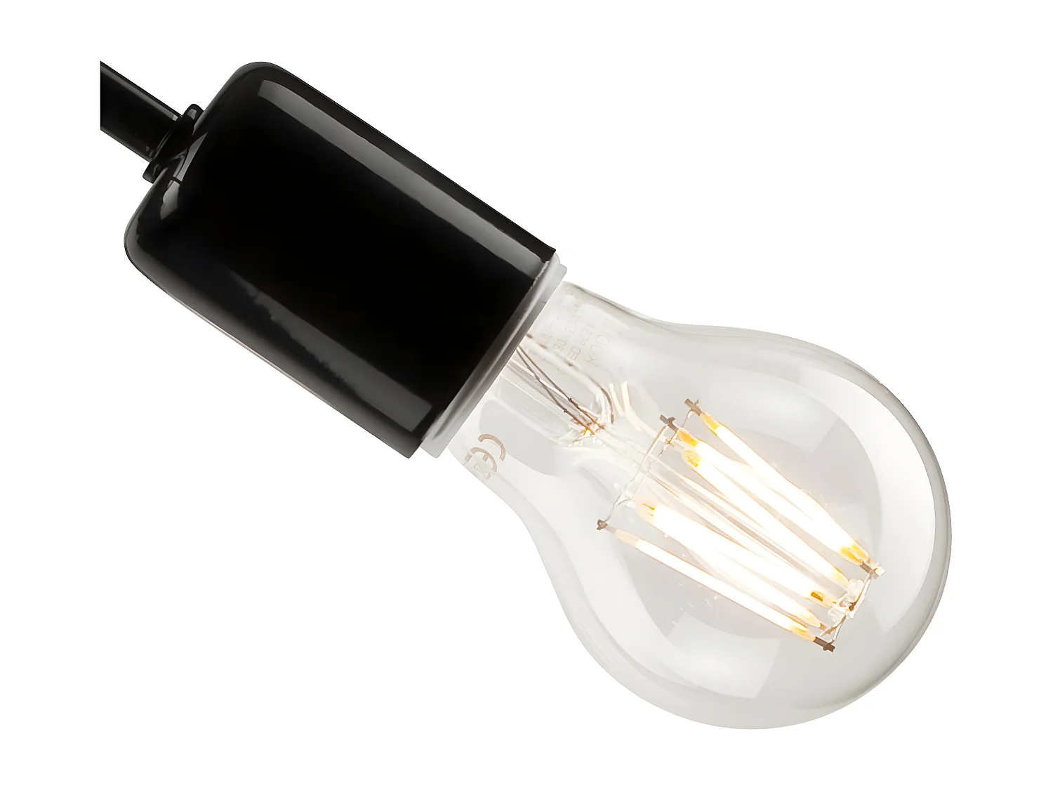 Lampada a Sospensione Camilla, Nero, 46x46x30 cm, Seven Design