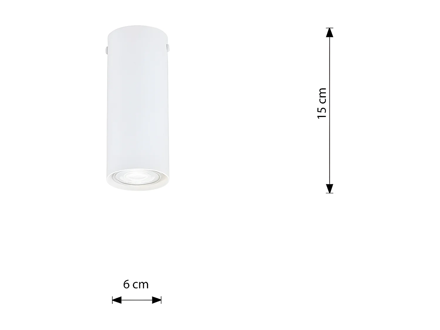 Spot d'Intérieur Tecno, Blanc, 6x15x6 cm, Seven Design