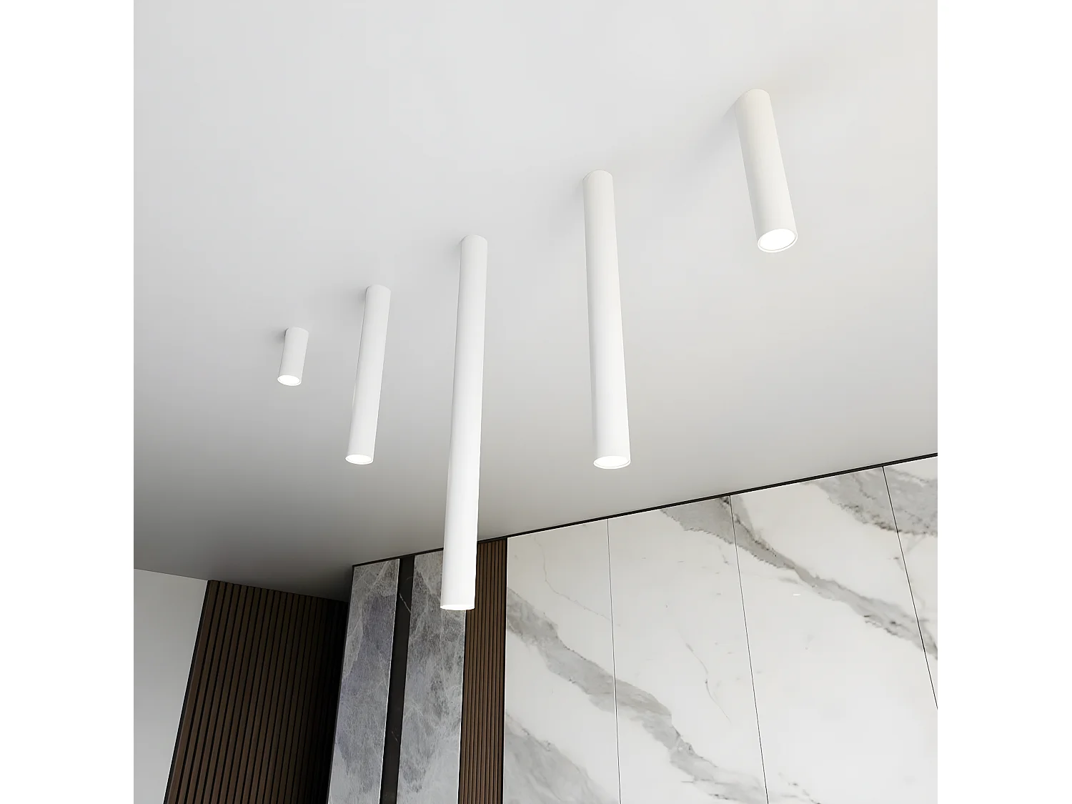 Spot d'Intérieur Tecno, Blanc, 6x15x6 cm, Seven Design