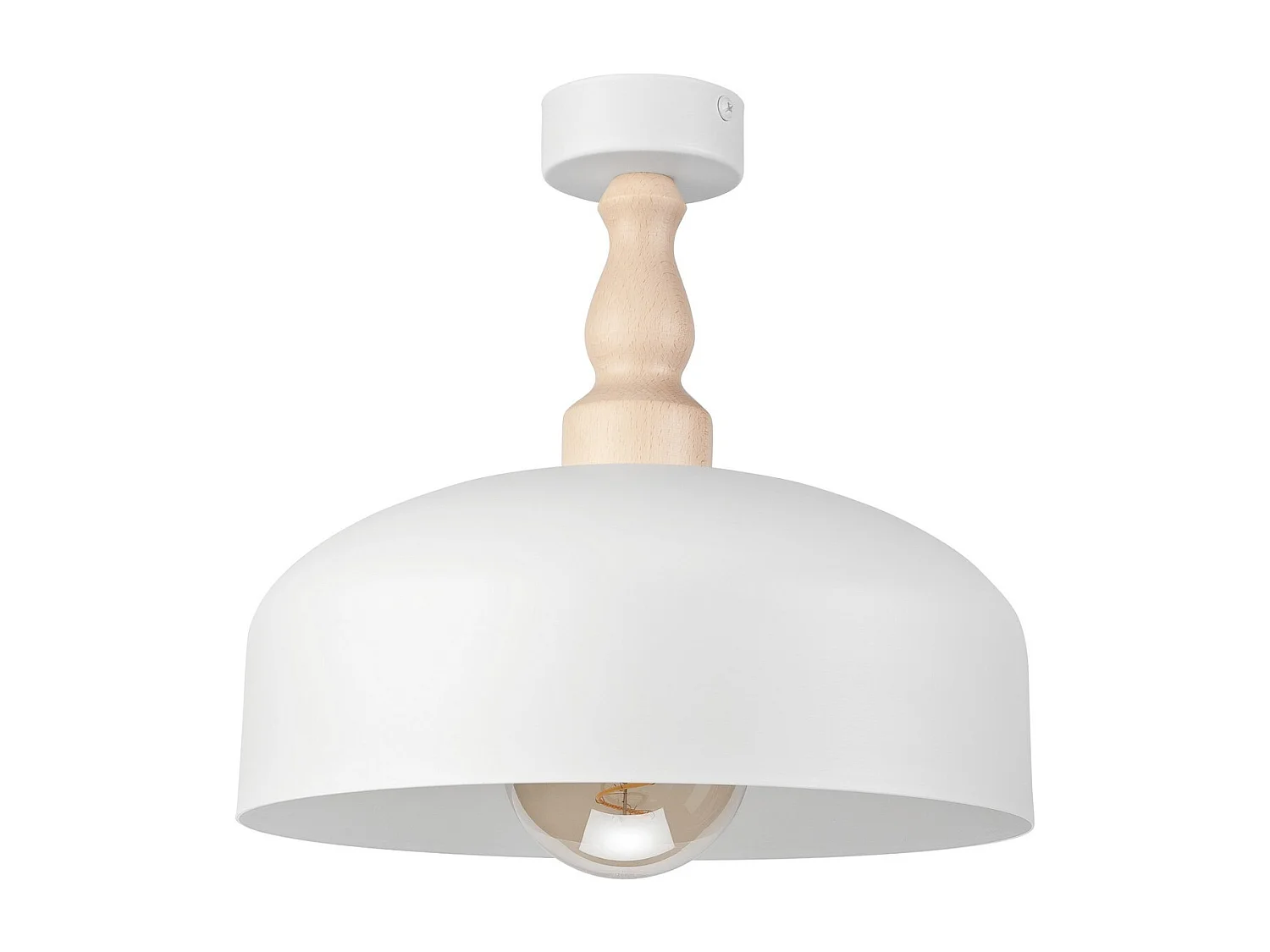 Candeeiro de Teto Rina, Branco, 30x30x28 cm, Seven Design