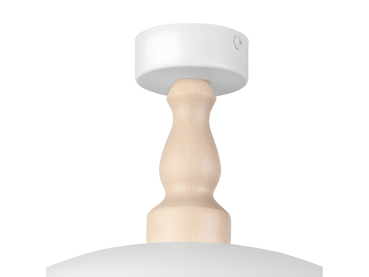 Candeeiro de Teto Rina, Branco, 30x30x28 cm, Seven Design