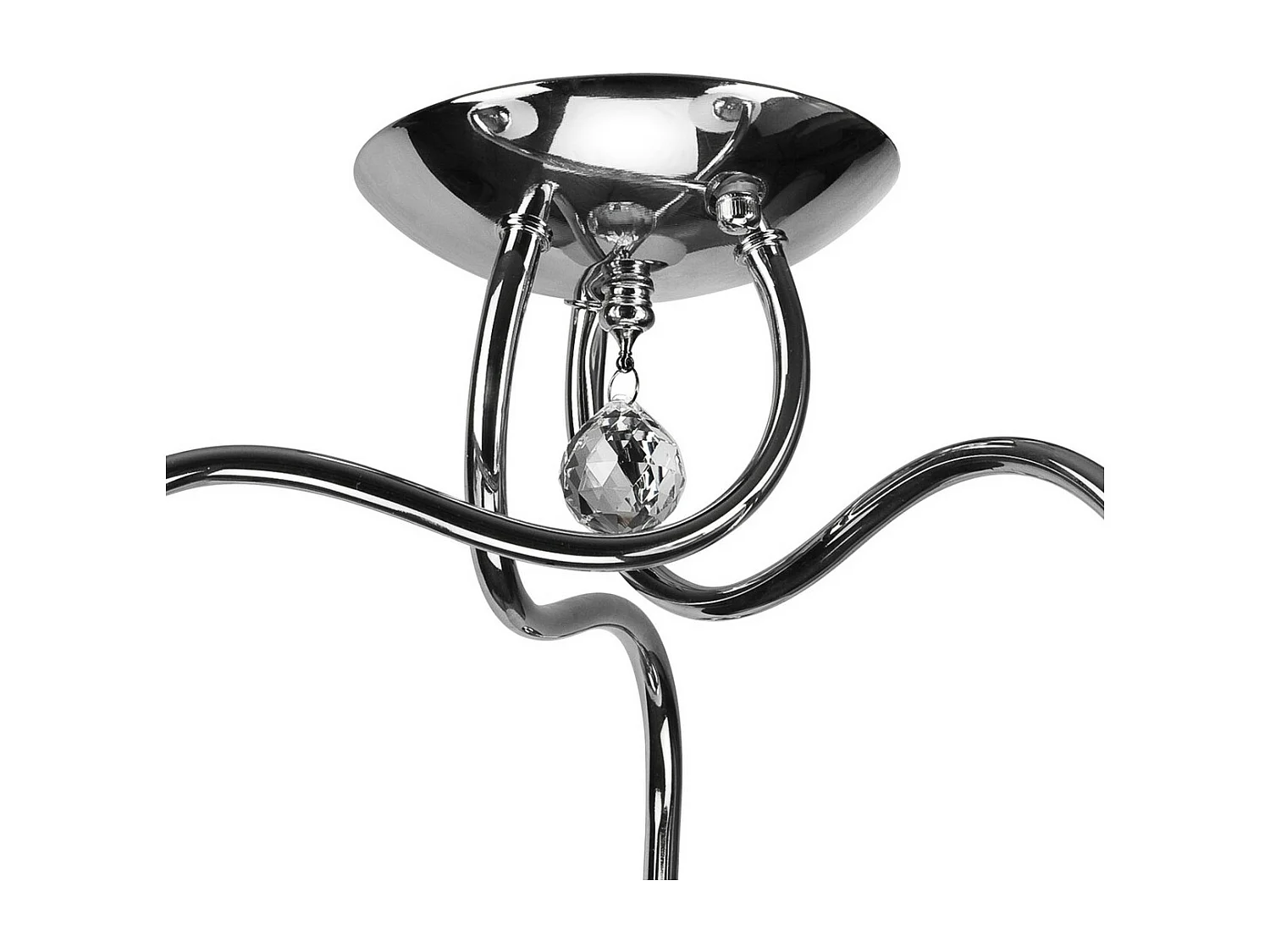 Plafonnier Miranda, Argent, 60x60x31 cm, Seven Design