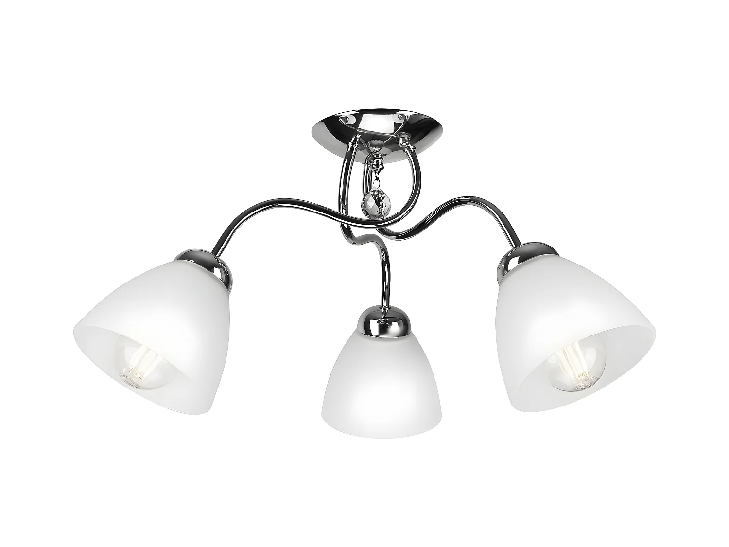 Plafondlamp Miranda, Zilver, 60x60x31 cm, EPIKASA