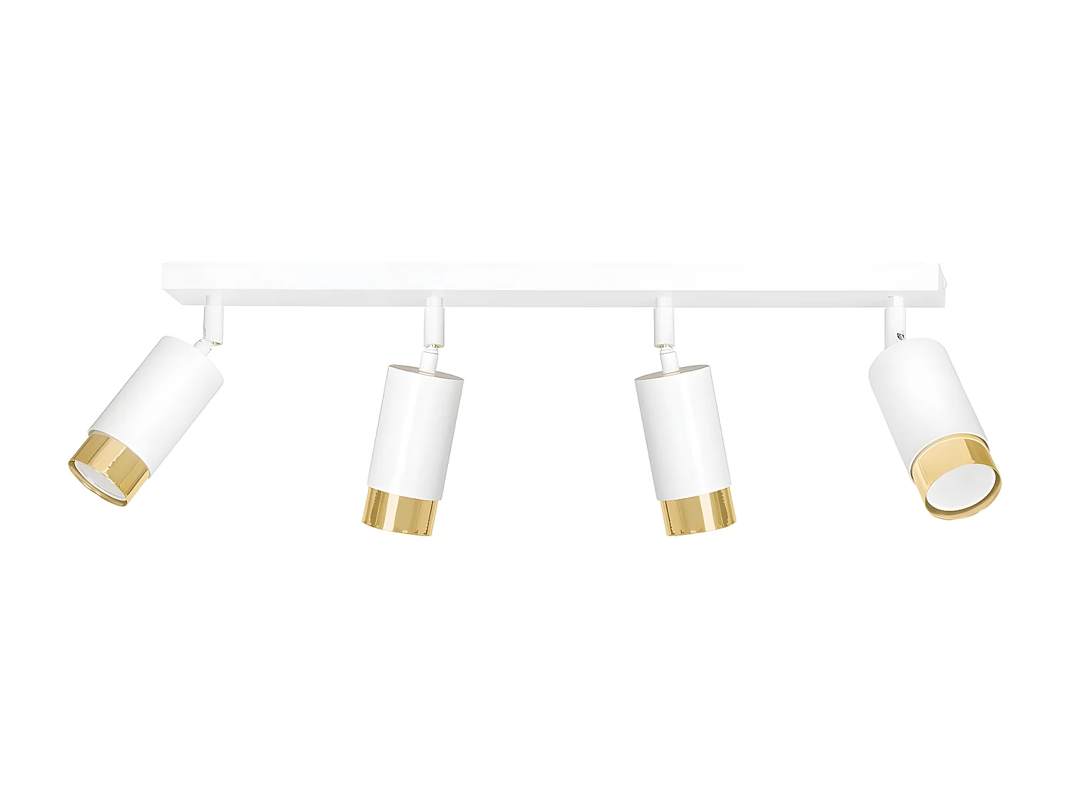 Plafonnier Hiro, Blanc, 60x19x6 cm, EPIKASA