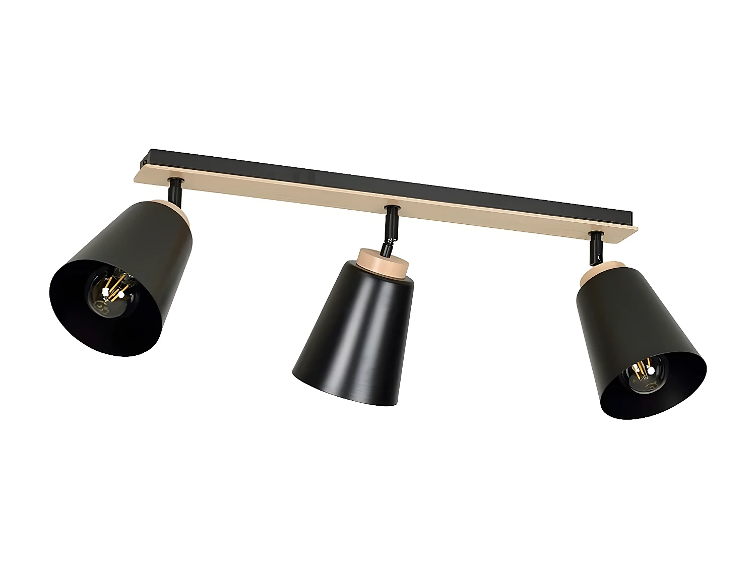 Lampa Sufitowa Atlas, Czarny, 90x30x15 cm, Seven Design