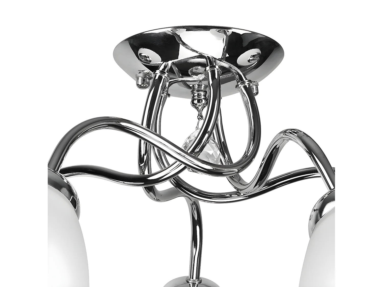 Plafonnier Miranda, Argent, 50x50x31 cm, Seven Design