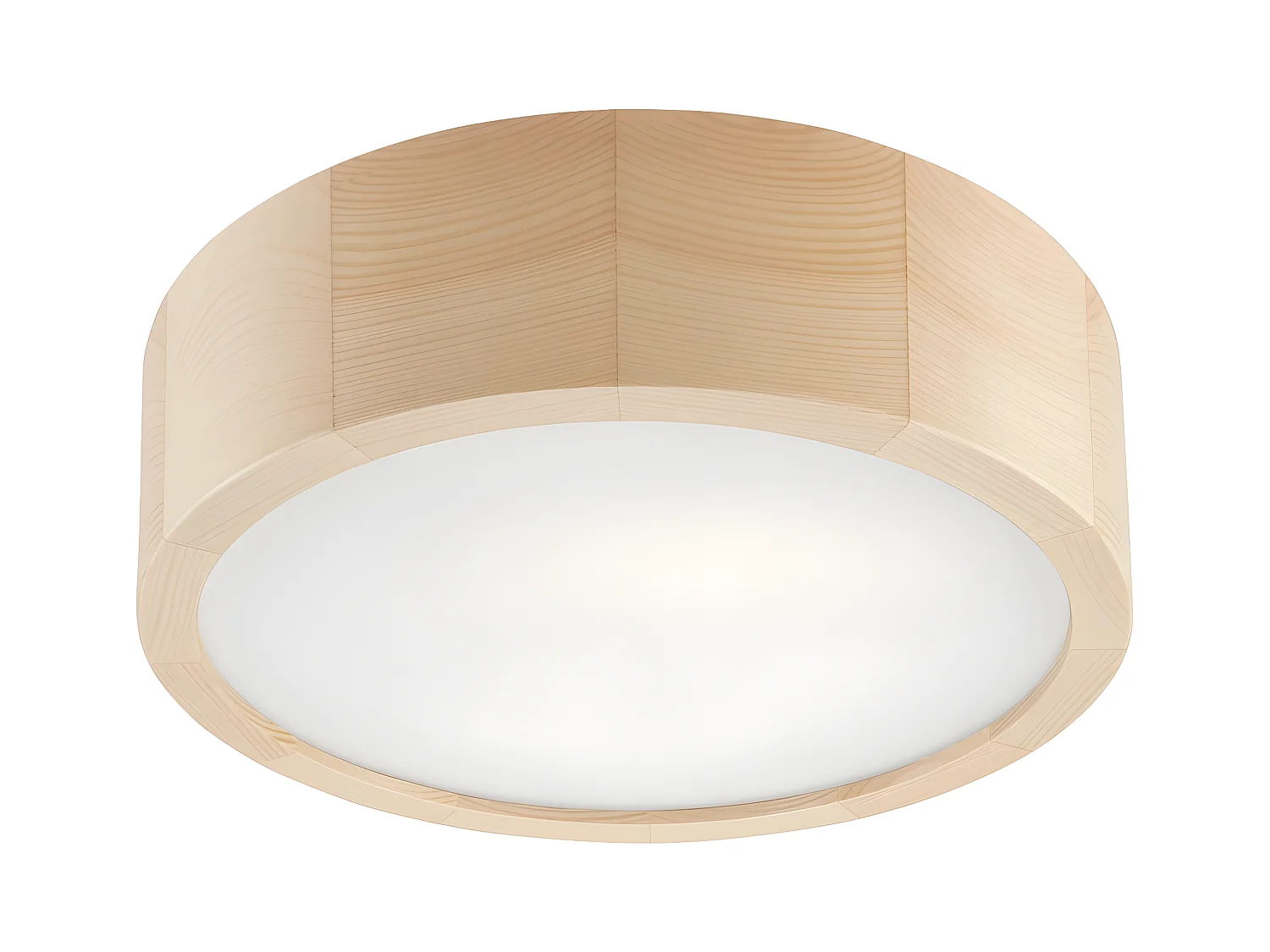 Plafonnier Eveline, Marron, 27x27x8 cm, EPIKASA