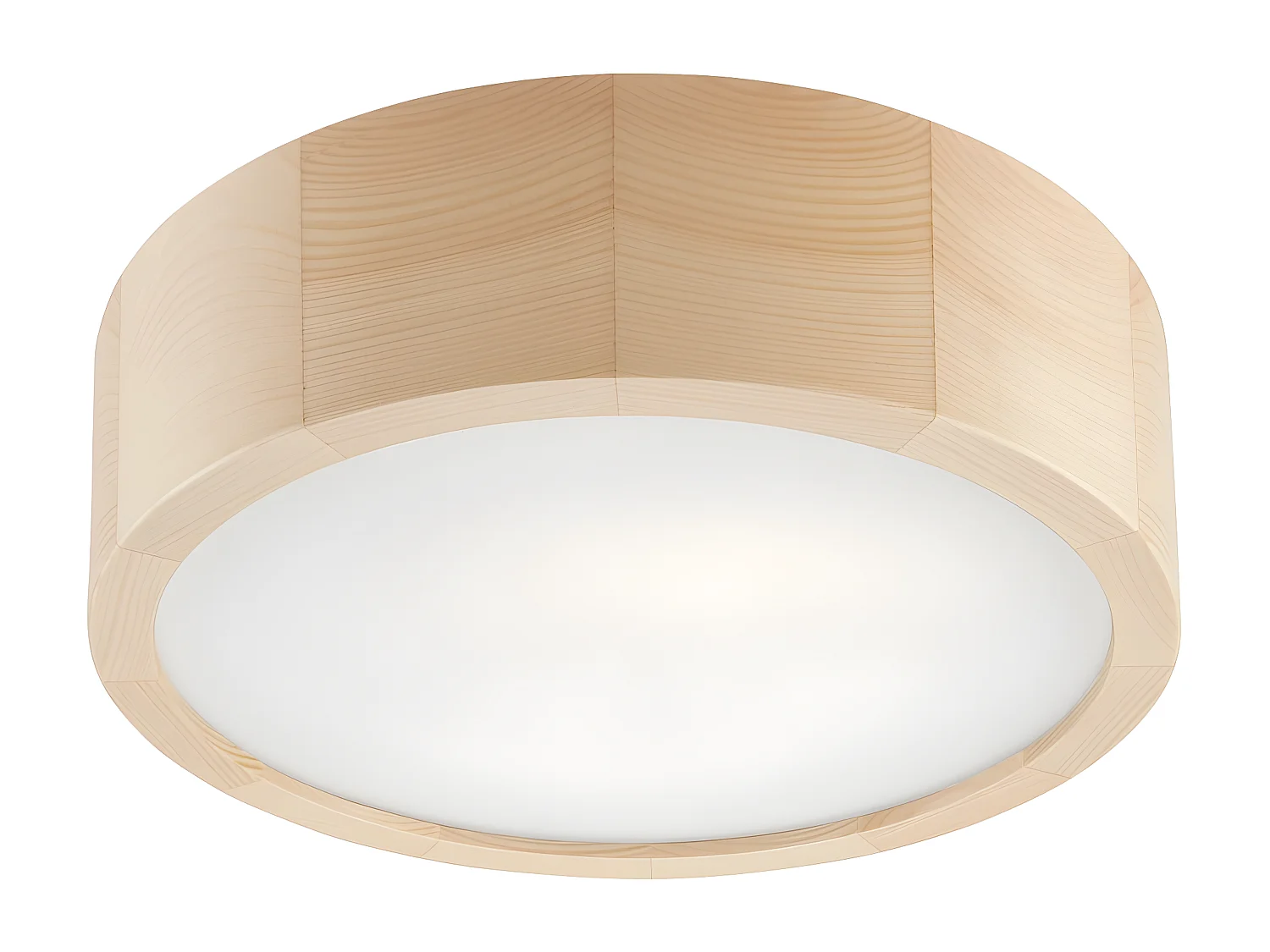 Plafonnier Eveline, Marron, 27x27x8 cm, Seven Design