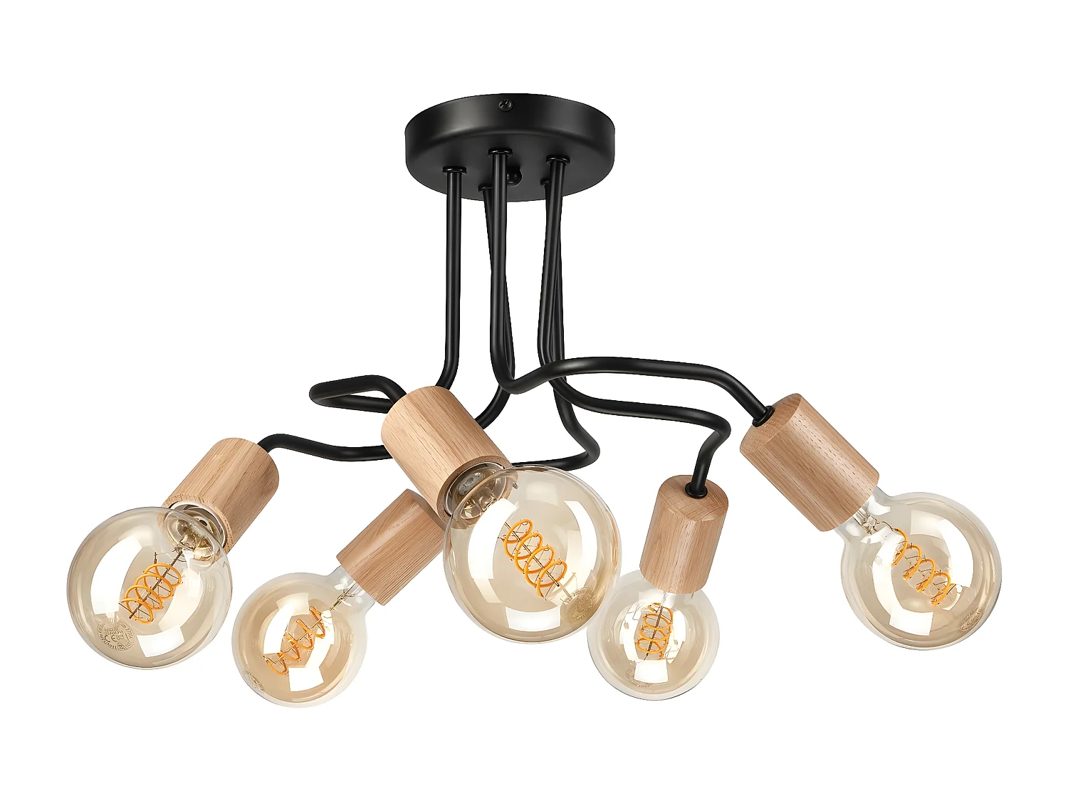 Candeeiro de Teto Conor, Castanho, 26x44x40 cm, EPIKASA