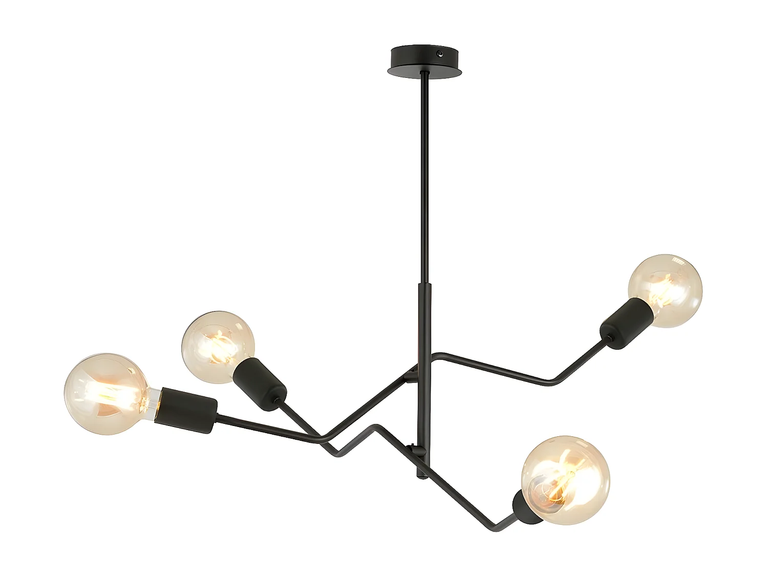 Candeeiro Suspenso Frix, Preto, 66x53x66 cm, EPIKASA