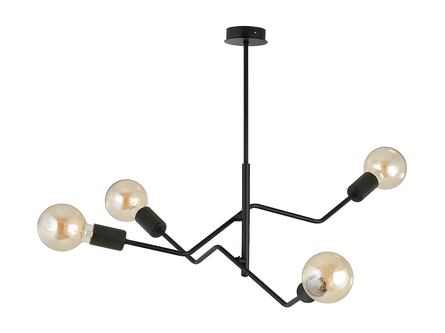 Candeeiro Suspenso Frix, Preto, 66x53x66 cm, EPIKASA