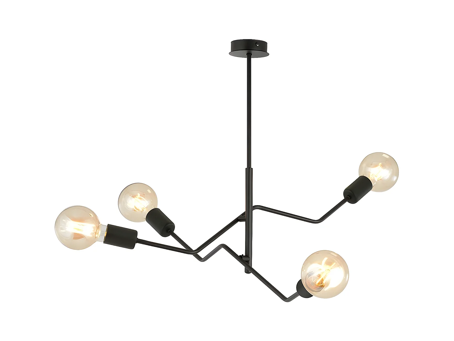 Candeeiro Suspenso Frix, Preto, 66x53x66 cm, EPIKASA