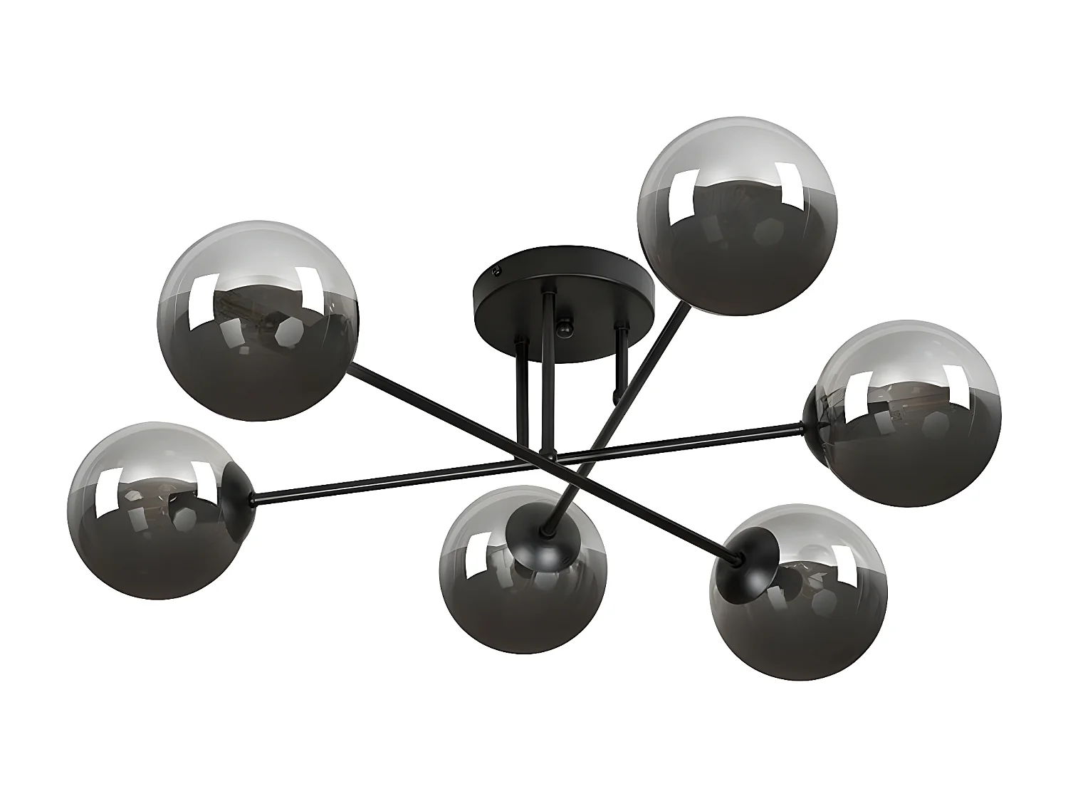 Candeeiro de Teto Brendi, Cinzento, 93x26x50 cm, EPIKASA