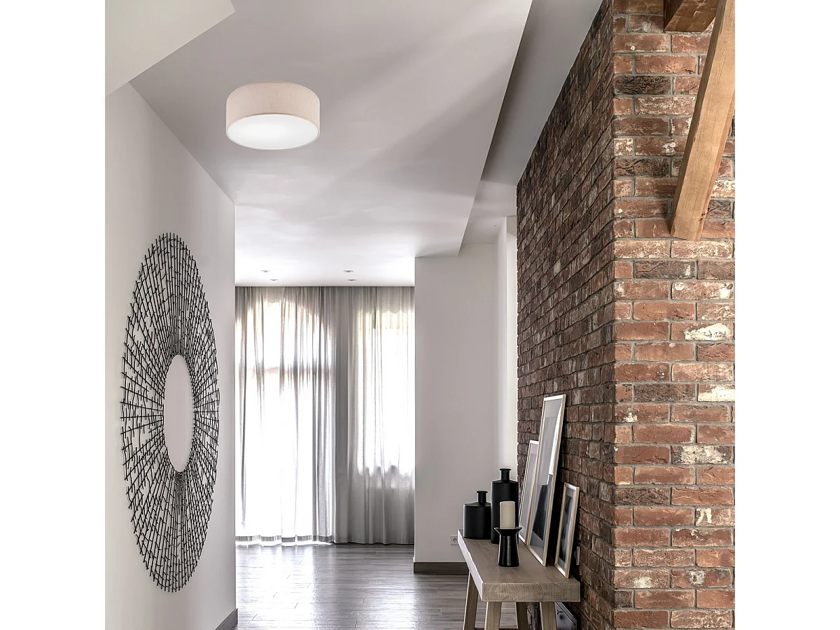 Plafondlamp Vivian, Beige, 35x35x13 cm, Seven Design