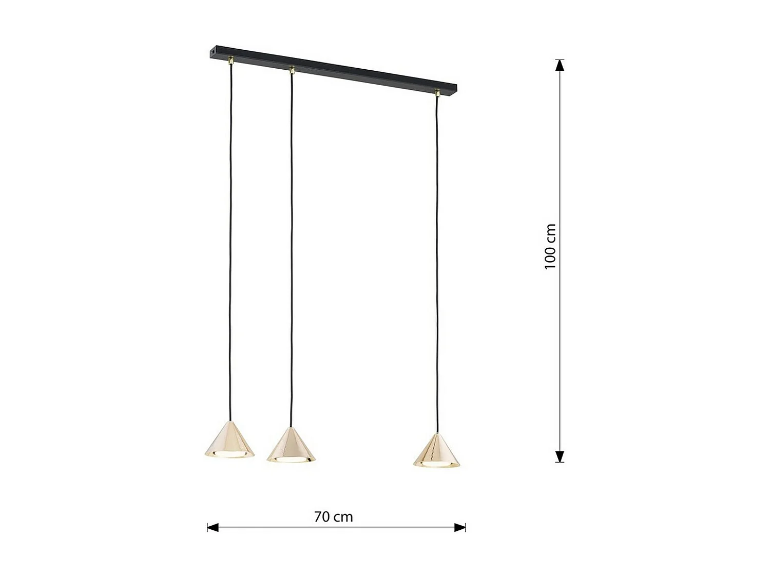 Plafondlamp Vivian, Beige, 35x35x13 cm, Seven Design